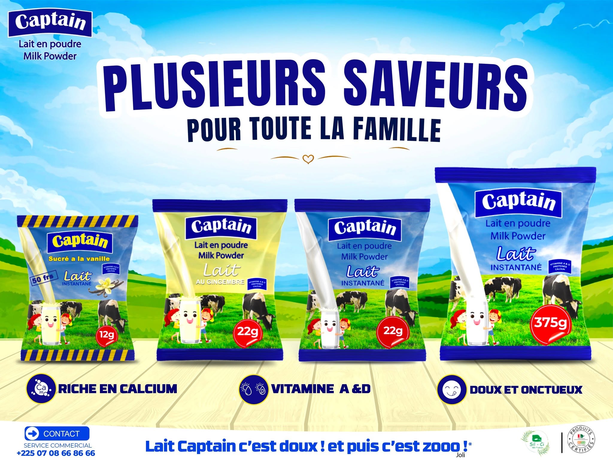 Grand jeu concours Captain : gagnez un an de lait offert